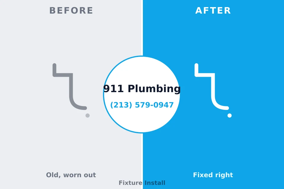 Before and after: plumbing repair South Coatesville, PA